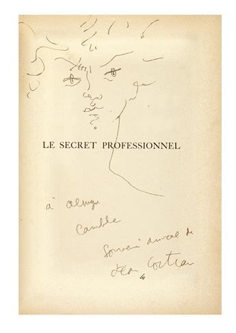 COCTEAU, JEAN. Le Secret professionnel.